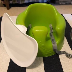 Used bumbo with tray and buckle